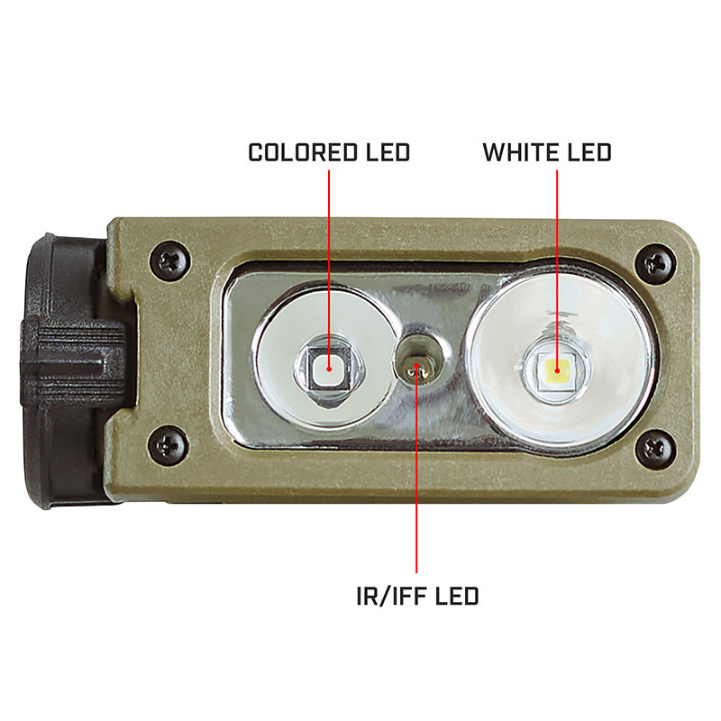 Streamlight Sidewinder X Military Model - White, Red, Blue, IR LEDs - Includes (2) “AA” alkaline batteries - Coyote - 3