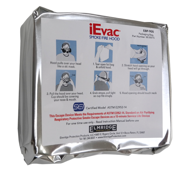 ELMRIDGE iEvac® Smoke Hood / Fire Escape Mask