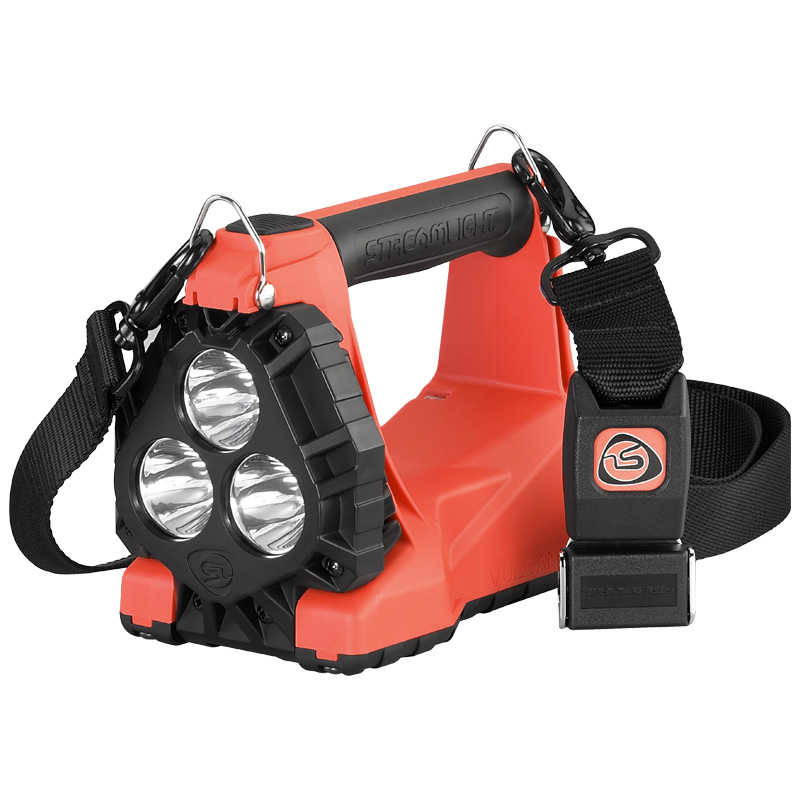 Streamlight Vulcan 180 Standard System (Div 2) - 120V/100V AC/12V DC - Includes quick release shoulder strap - Orange - 2