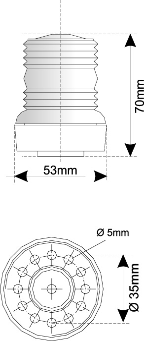 Eval All-around light White 12V/10W 360