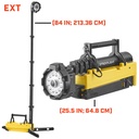 Streamlight Portable Scene Light EXT- 100V AC/12V DC - Yellow - 6