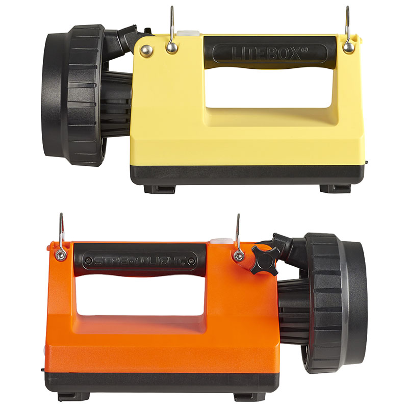 Streamlight E-Flood LiteBox Standard System - 230V AC/12V DC - Includes shoulder strap & mounting rack - Orange - 6