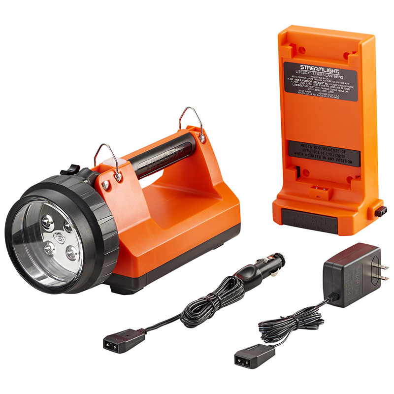 Streamlight E-Flood FireBox Vehicle Mount System - 12V DC - Includes shoulder strap - Orange - 5