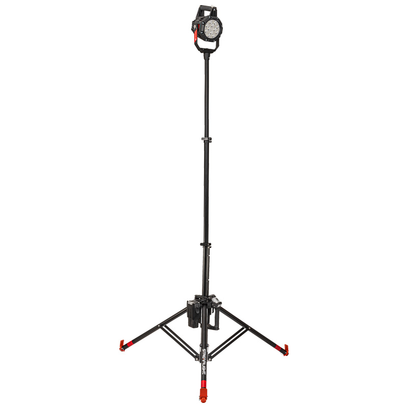 Streamlight Portable Scene Light III - Light Head Only - 120V AC/12V DC - Includes (1) SL-P6™ battery, (1) SL-P6 battery charger, (1) 120V AC cord/power supply and (1) 12V DC cord - Black - 5