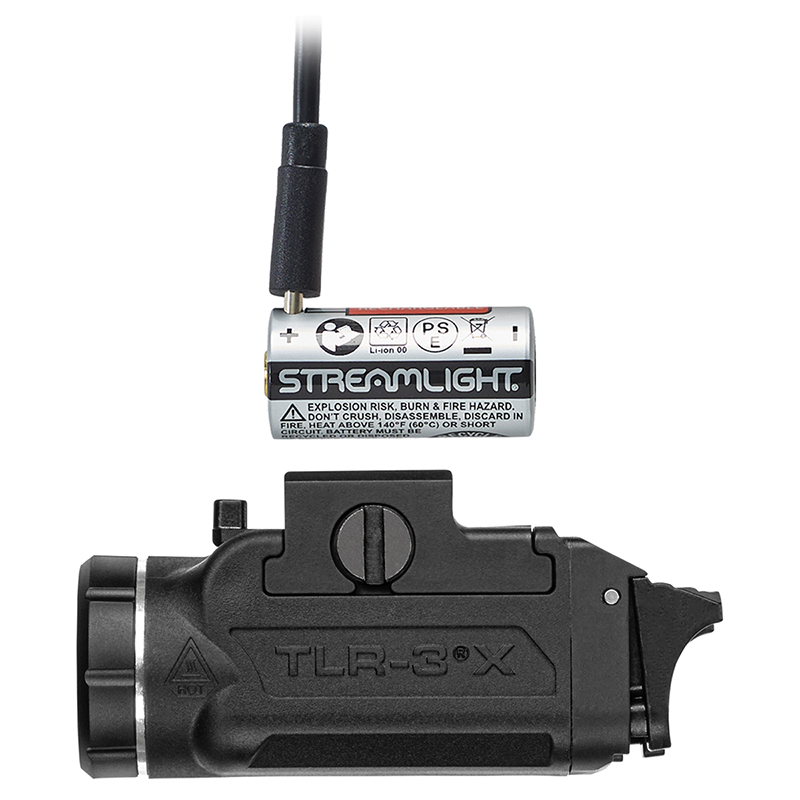 Streamlight TLR-3X USB (1913) - Includes mounting kit with keys, paddles, multi-tool and (1) SL-B9 battery pack - Black - 2