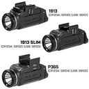 Streamlight TLR-3X USB (1913 Slim) - Includes mounting kit with key, paddles, multi-tool and (1) SL-B9 battery pack - Black - 5