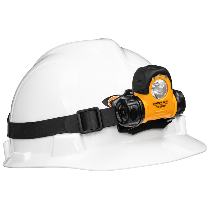 Streamlight Trident Div. 2 with White LEDs - Includes Alkaline batteries, rubber & elastic straps - Yellow - 6