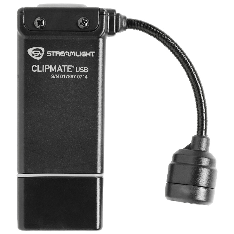 Streamlight ClipMate USB - Light only - Black with White and Red LEDs - 2
