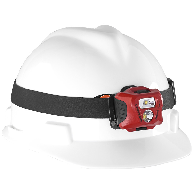 Streamlight Enduro Pro HAZ-LO (ATEX) - Includes (3) "AAA" Alkaline batteries, rubber hard hat strap, elastic head strap - Orange - Box - 6