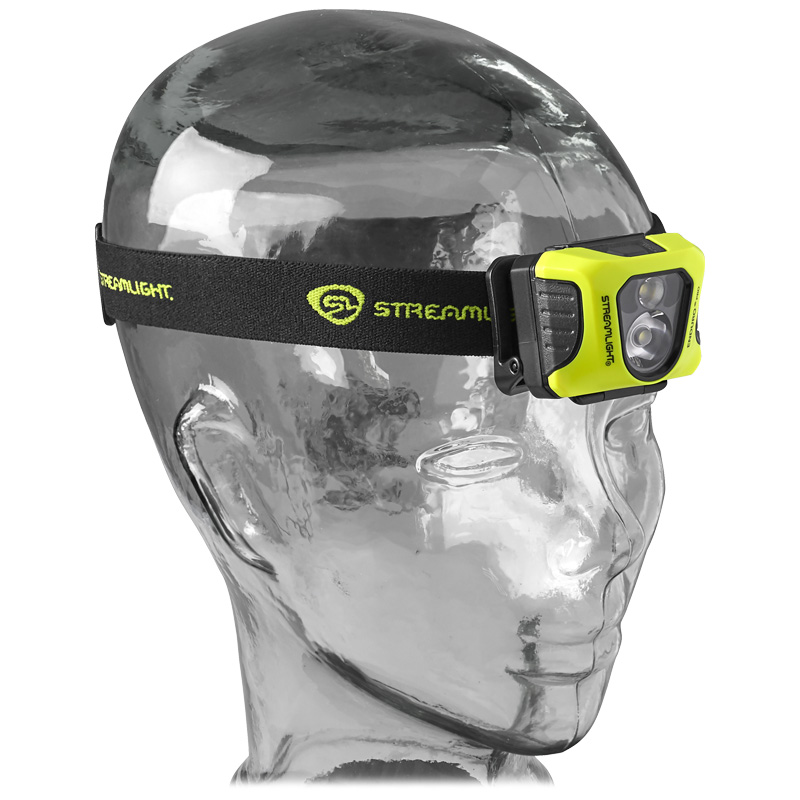 Streamlight Enduro Pro USB - Includes USB cord, elastic head strap, rubber hard hat strap, 3M® Dual Lock® - Box - Yellow - 6