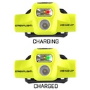 Streamlight USB HAZ-LO Headlamp - 120V AC - Includes charge cradle, rubber hard hat strap, elastic head strap, 3M® Dual Lock® - Box - Yellow - 2