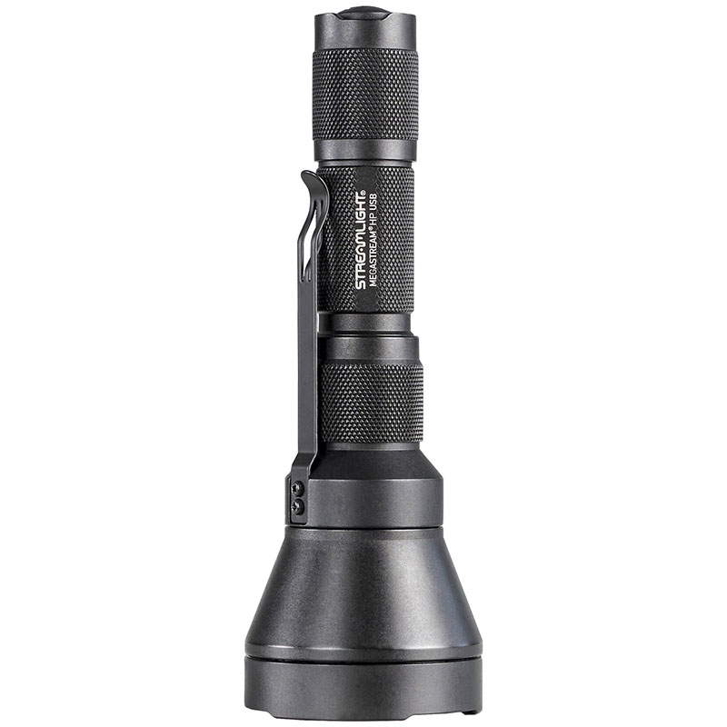 Streamlight MegaStream HP USB - Includes (1) SL-B34 rechargeable battery pack, USB-C cord and holster - Box - Black - 2