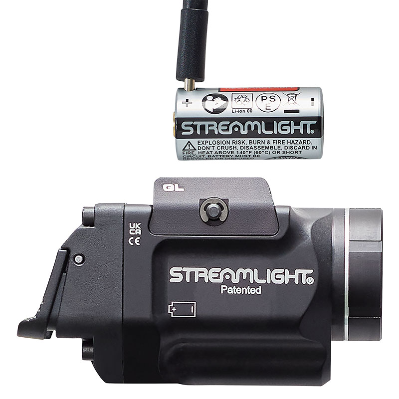 Streamlight TLR-8 X sub (GLOCK® 43X/48 MOS | 43X/48 Rail) - Includes mounting kit with key, high/low paddle switches and CR123A lithium battery - Box - 2
