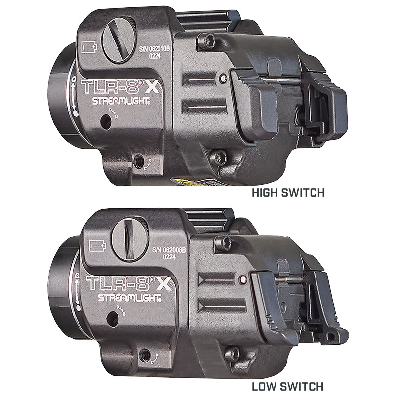 Streamlight TLR-8 X - Includes high switch, low switch, CR123A lithium battery and key kit - Box - 3