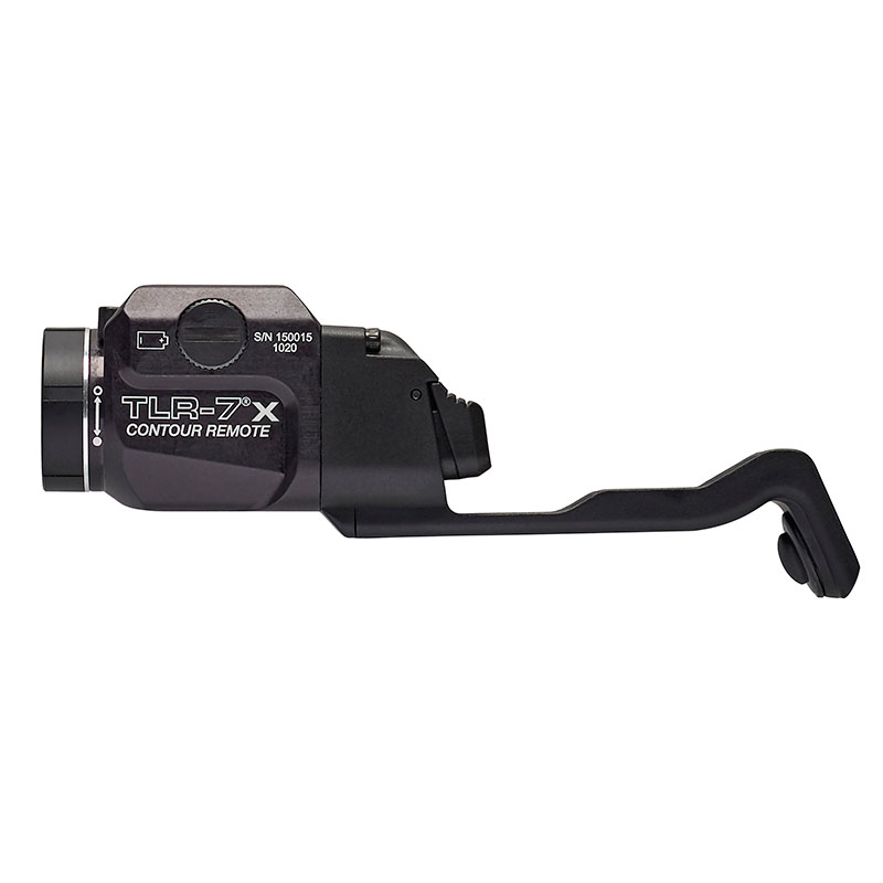 Streamlight TLR-7 X Contour Remote (for most railed GLOCK® Gen 4 or Gen 5 models) - Includes mounting key, CR123A lithium battery - Box - Black - 2
