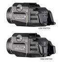 Streamlight TLR-7 X - Includes low switch, high switch, CR123A lithium battery and key kit - Box - FDE - 4
