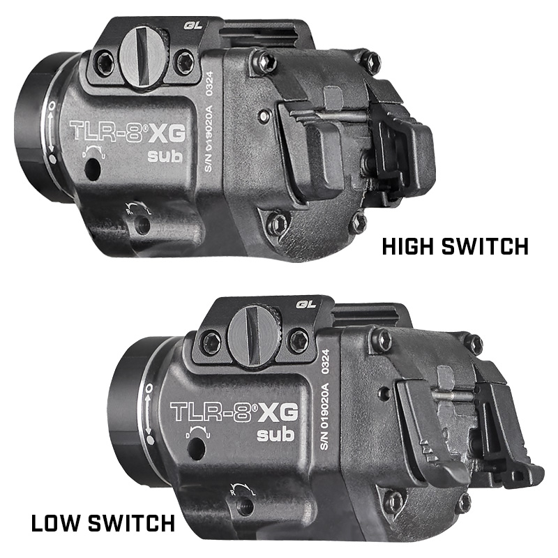 Streamlight TLR-8 X G sub (SIG SAUER® P365/XL) - Includes mounting kit with key, high/low paddle switches and CR123A lithium battery - Box - 4