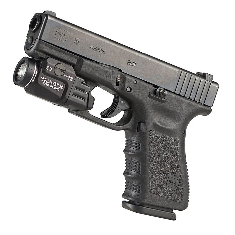 Streamlight TLR-7 X USB - Includes key kit, high/low paddle switches, SL-B9 rechargeable battery pack, and USB-C cord - Black - 6