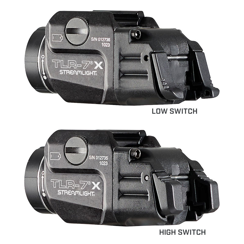 Streamlight TLR-7 X USB - Includes key kit, high/low paddle switches, SL-B9 rechargeable battery pack, and USB-C cord - FDE - 4