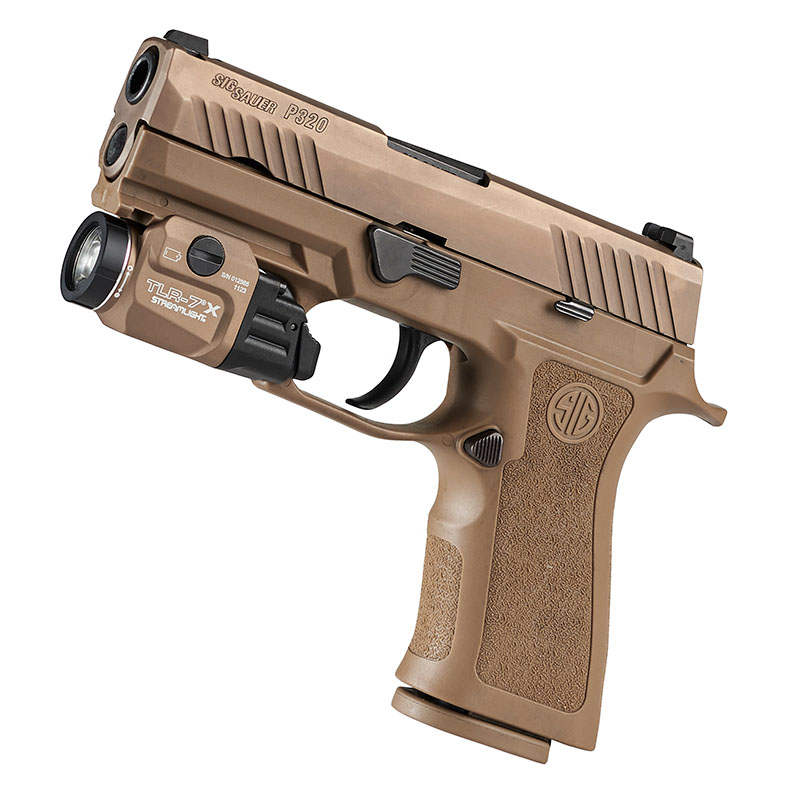 Streamlight TLR-7 X USB - Includes key kit, high/low paddle switches, SL-B9 rechargeable battery pack, and USB-C cord - FDE - 5
