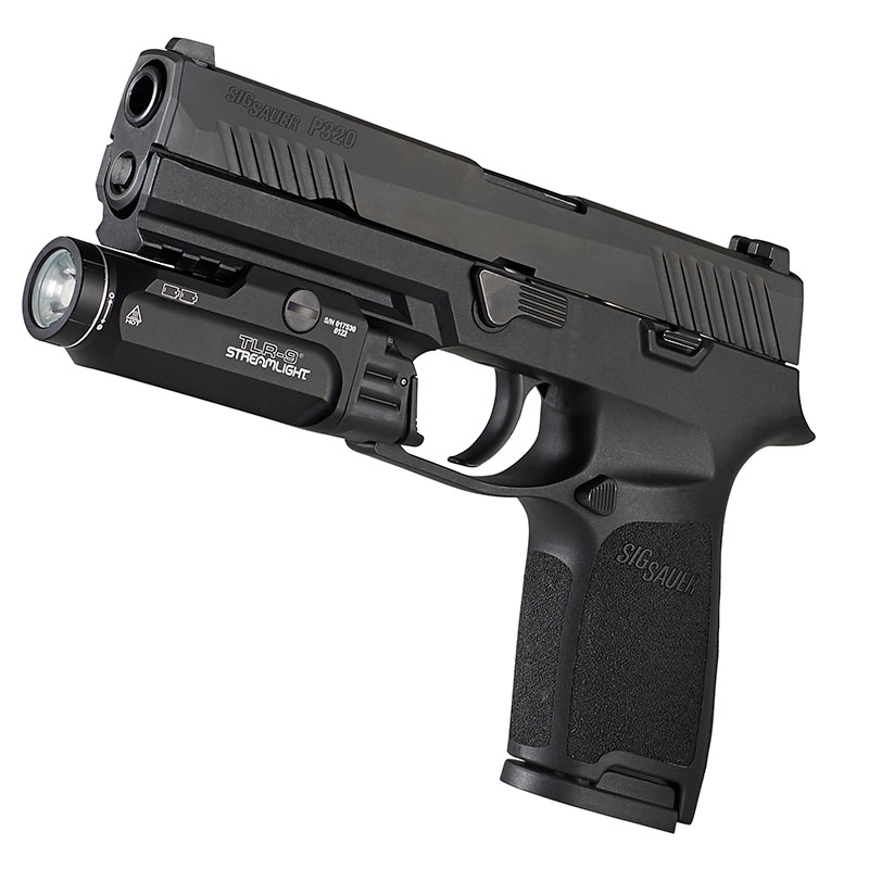 Streamlight TLR-9 - Includes high switch (mounted), low switch, (2) CR123A lithium batteries and key kit - Box - 6