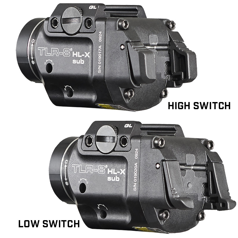 Streamlight TLR-8 HL-X sub USB (1913OS) - Includes high and low switches, (1) SL-B9 rechargeable battery pack, USB-C cord, multi-tool and mounting kit with key - Box - 4