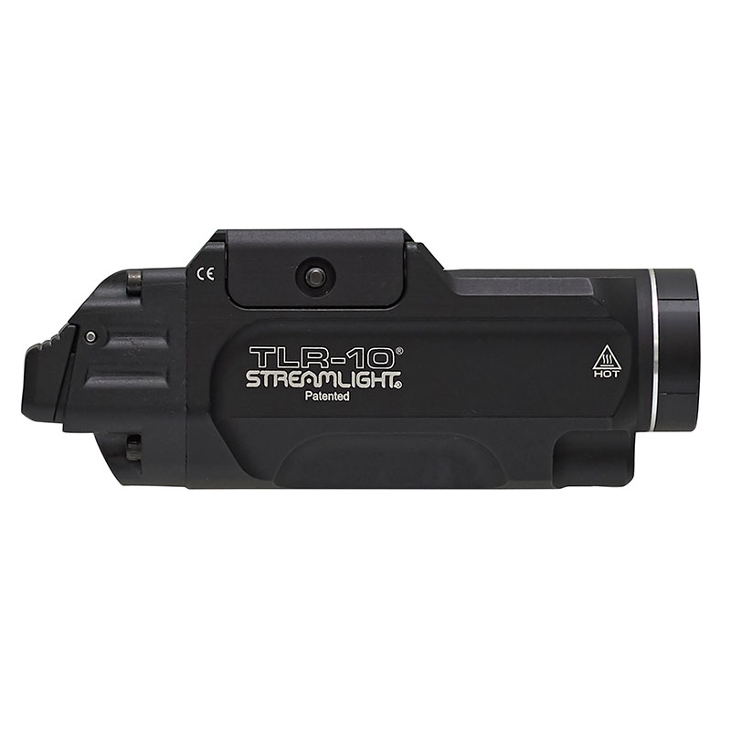 Streamlight TLR-10 - Includes high switch (mounted), low switch, (2) CR123A lithium batteries and key kit - Black - 2