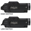 Streamlight TLR-10 - Includes high switch (mounted), low switch, (2) CR123A lithium batteries and key kit - Black - 4