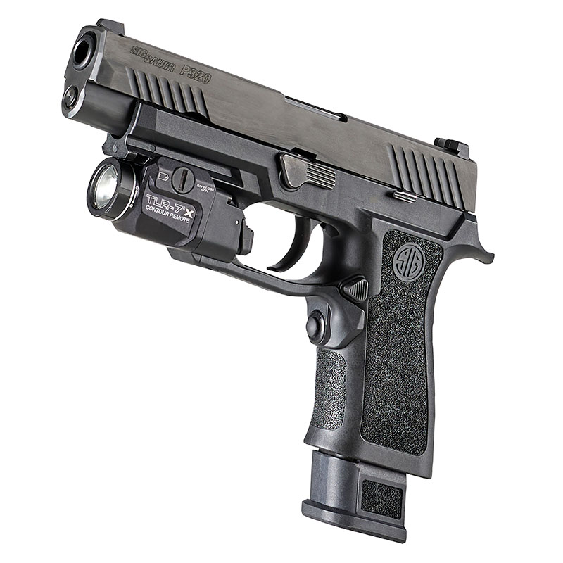 Streamlight TLR-7 X Contour Remote (SIG SAUER® P320® XCarry frame) - Includes Rail Locating Keys, CR123A lithium battery - Box - Black - 4
