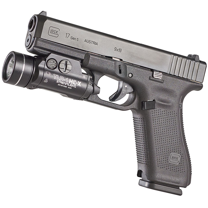 Streamlight TLR-1 HL-X USB - Includes rail locating keys, (2) SL-B9 battery packs and USB-C cord - Black - 5