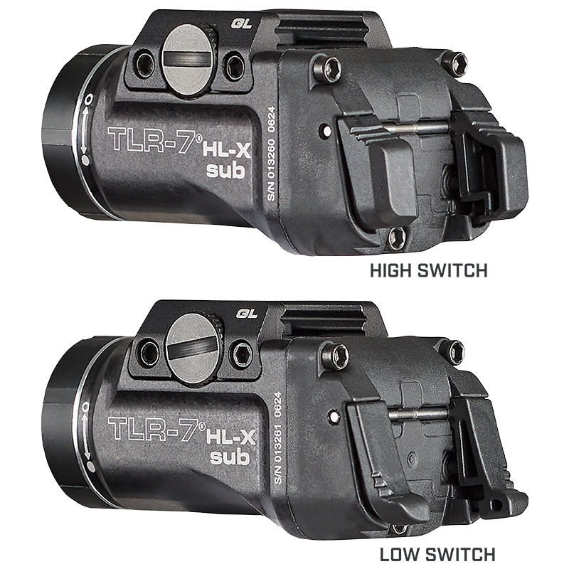 Streamlight TLR-7 HL-X sub USB (1913) - Includes mounting kit with key, multi-tool and (1) SL-B9 Li-ion rechargeable battery pack and USB-C cord - Black - 4