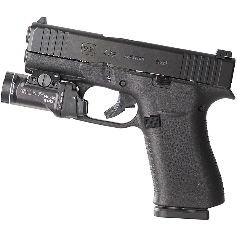 Streamlight TLR-7 HL-X sub USB (1913) - Includes mounting kit with key, multi-tool and (1) SL-B9 Li-ion rechargeable battery pack and USB-C cord - Black - 6