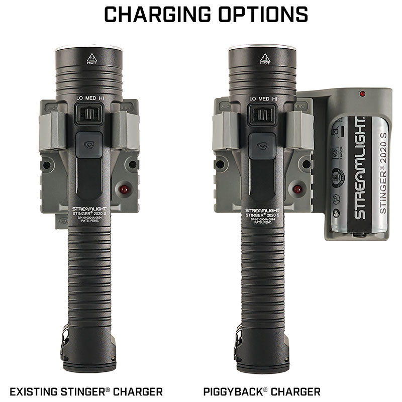 Streamlight Stinger 2020 S - 120V AC - PiggyBack - Red - 4