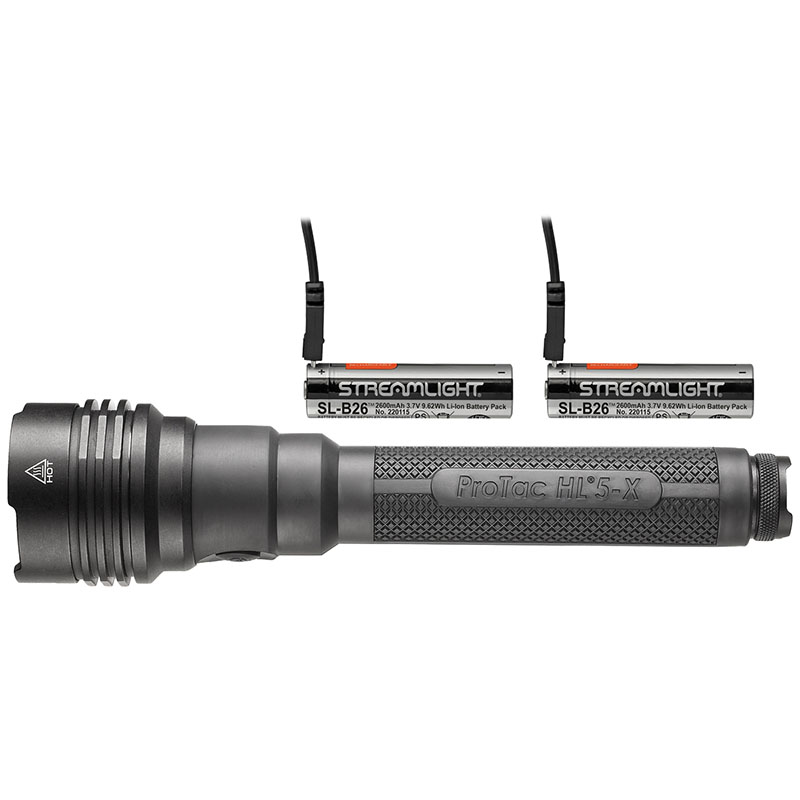 Streamlight ProTac HL 5-X USB - Includes SL-B26 battery packs, Dual USB Cord and wrist lanyard - Box - 2