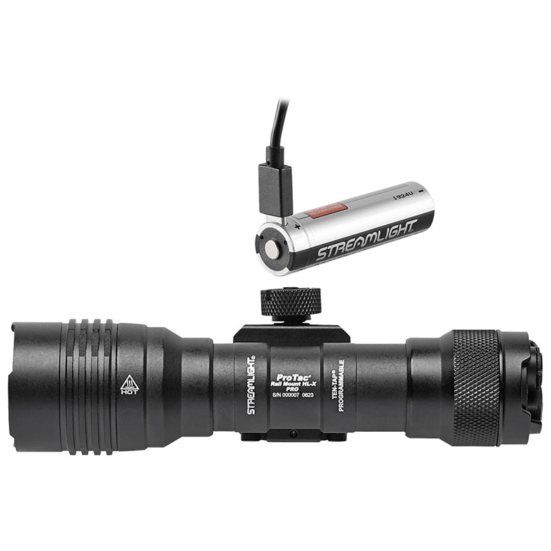 Streamlight ProTac RM HL-X Pro - Includes Jack Cap®, M-LOK® Kit, Momentary Switch, Hardware Kit, 2.5 mm Allen Wrench, (2) CR123A Batteries - 3