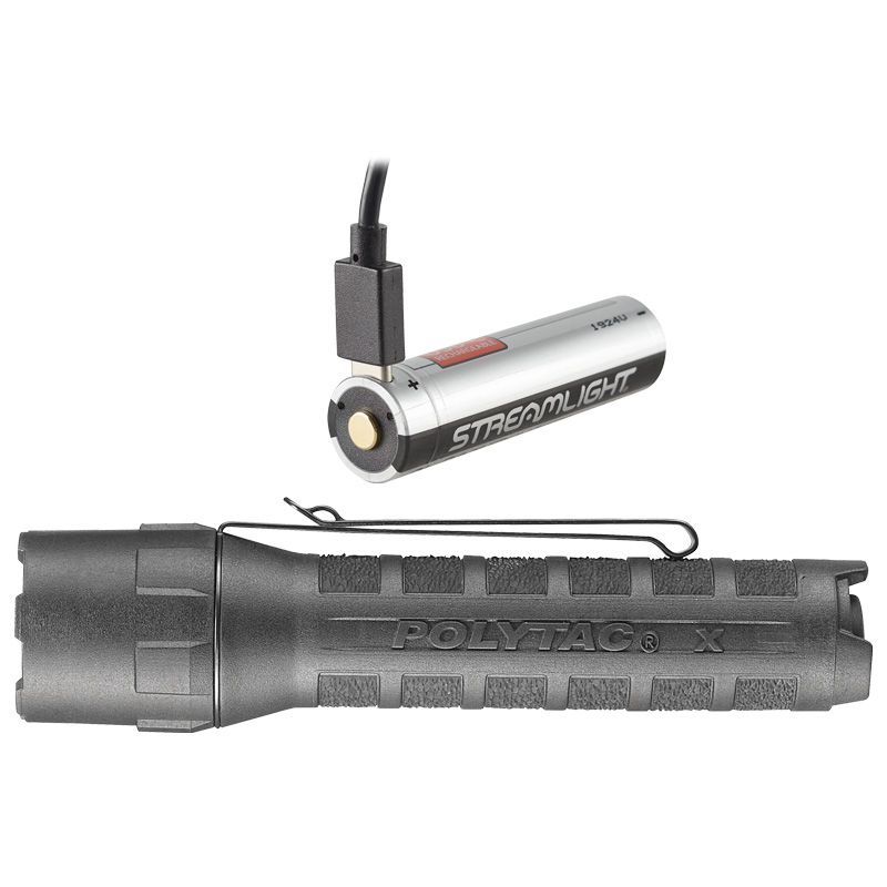 Streamlight PolyTac X USB - Includes (1) SL-B26 battery pack - Box - Black - 2