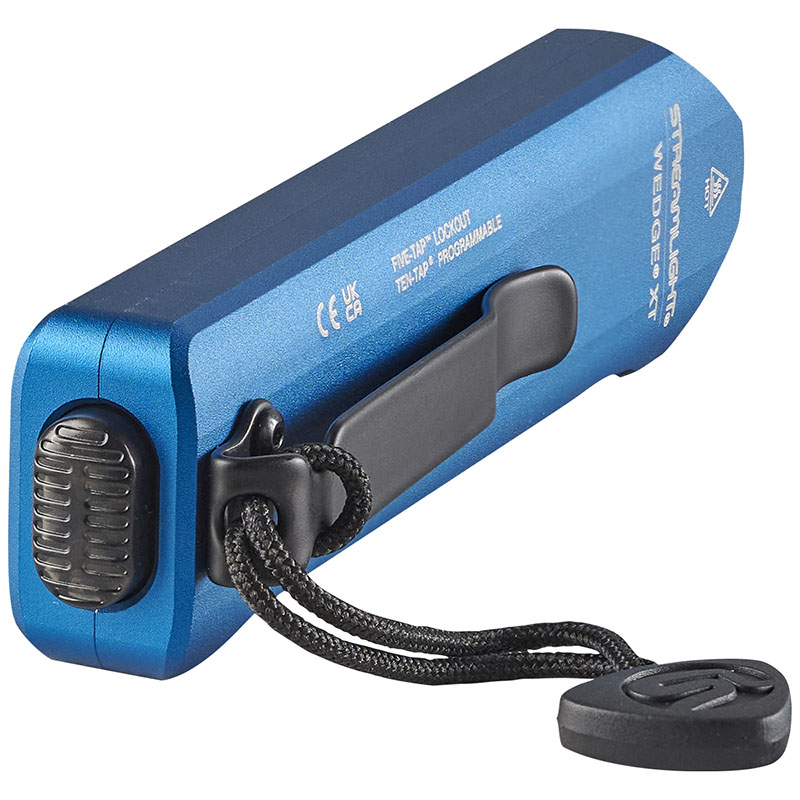 Streamlight Wedge XT - Includes USB-C cord and pocket lanyard - Blue (C.O.P.S) - 4