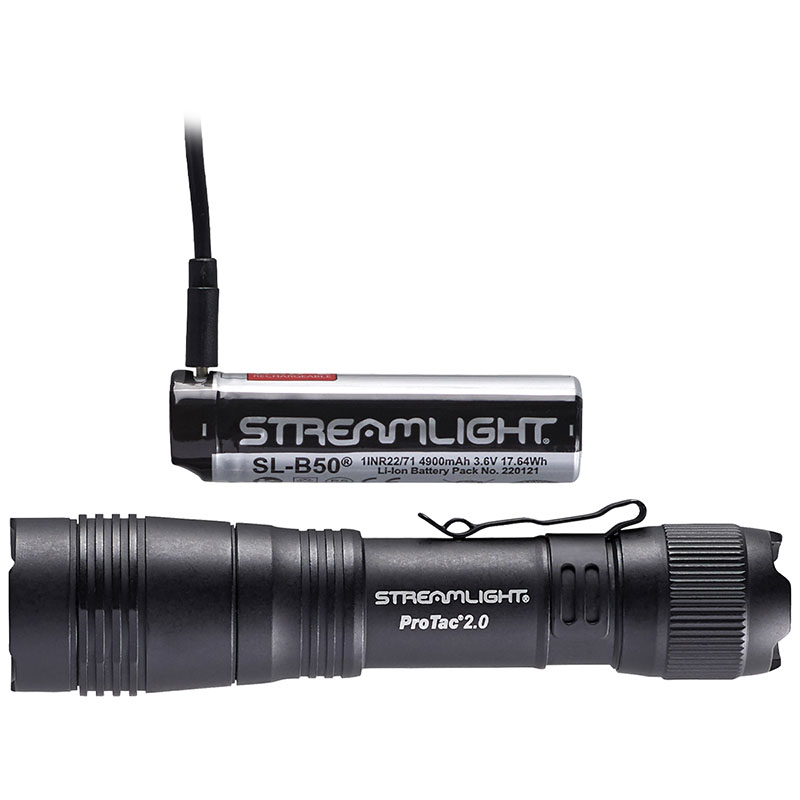 Streamlight ProTac 2.0 - Includes (1) SL-B50 battery pack, USB-C cord and nylon holster - 3