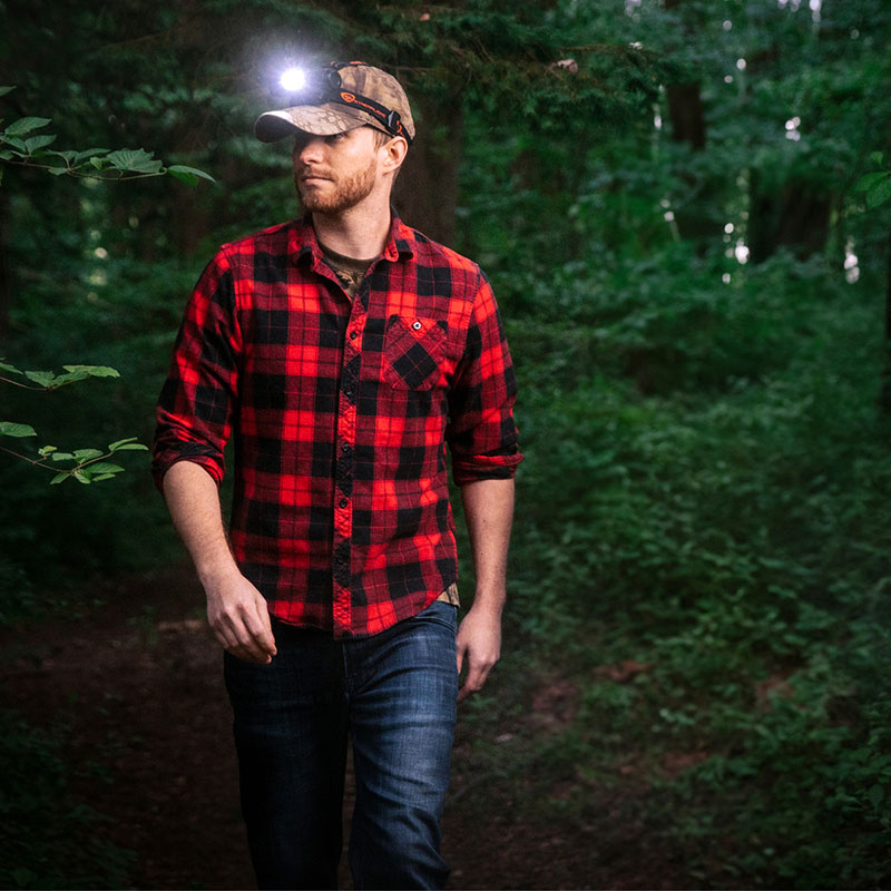 Streamlight ProTac 2.0 Headlamp - Includes (1) SL-B50 battery pack, USB-C cord, elastic head strap, and rubber hard hat strap - Black - 6