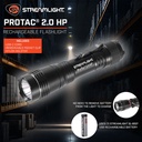Streamlight ProTac 2.0 HP - Includes (1) SL-B50 rechargeable battery pack, nylon holster and USB-C cord - Box - 6