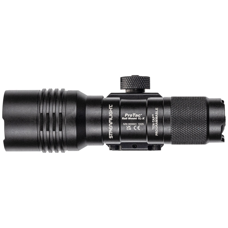 Streamlight ProTac Rail Mount 1L-X - Includes tailcap switch, mounting hardware, M-LOK® mount and (1) CR123A lithium battery - Black - 5