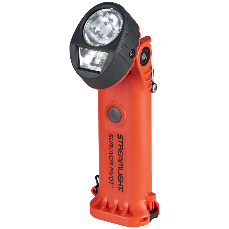 Streamlight Survivor Pivot USB - Includes 22" (55.88 cm) USB cord and battery carrier - Orange - 6