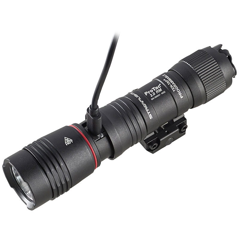 Streamlight ProTac 2.0 Rail Mount - System - Includes straight momentary pressure switch, SL-B50 battery pack, mounting hardware, USB-C cord, M-LOK® mount - 2