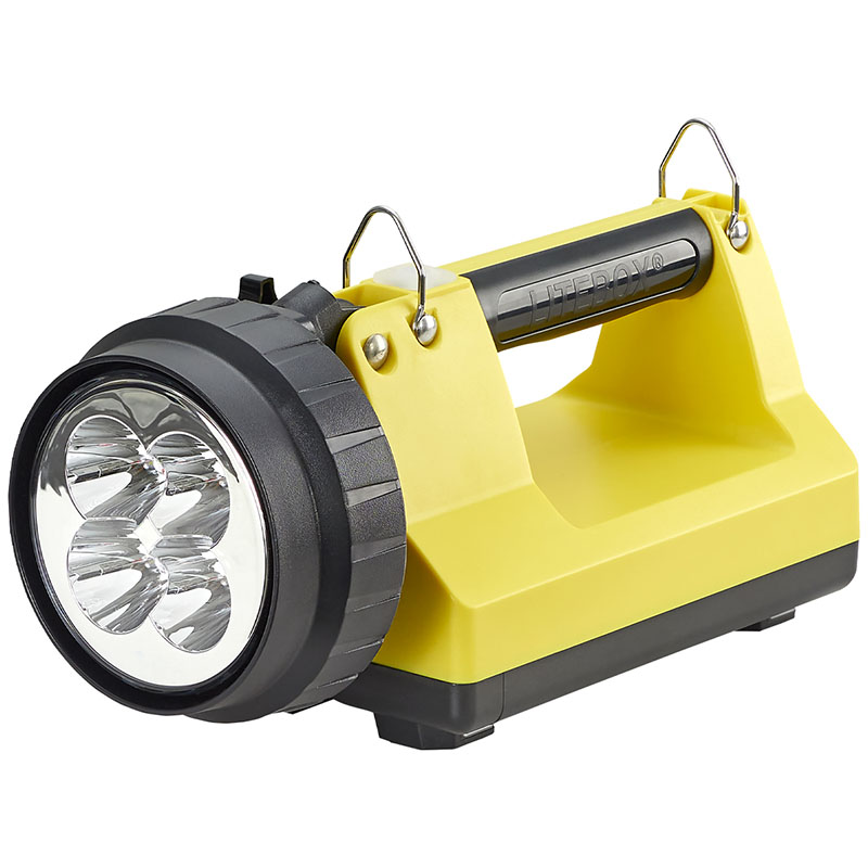 Streamlight E-Spot LiteBox Vehicle Mount System - 12V DC charge cord and DC direct wire rack - Yellow - 2