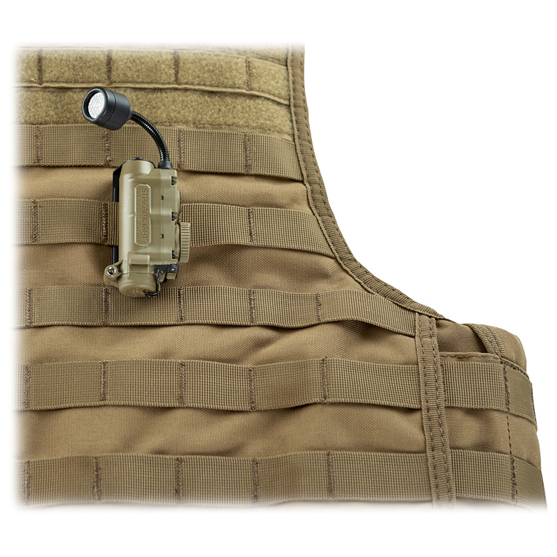 Streamlight Sidewinder Stalk - Includes Helmet Clip (attached to light), (1) CR123A & "AA" Alkaline battery - Mailer - Black - 4