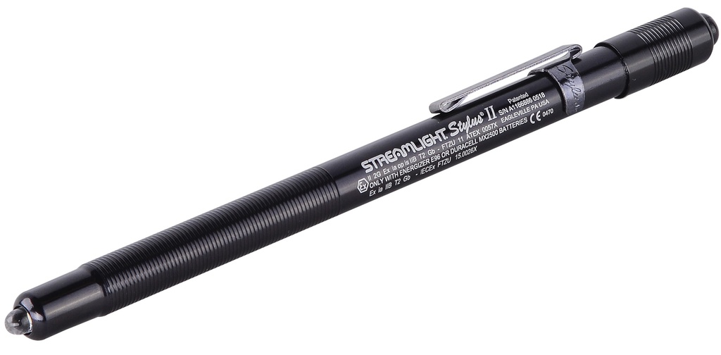 Streamlight Stylus (ATEX) - Black - Clam - White LED