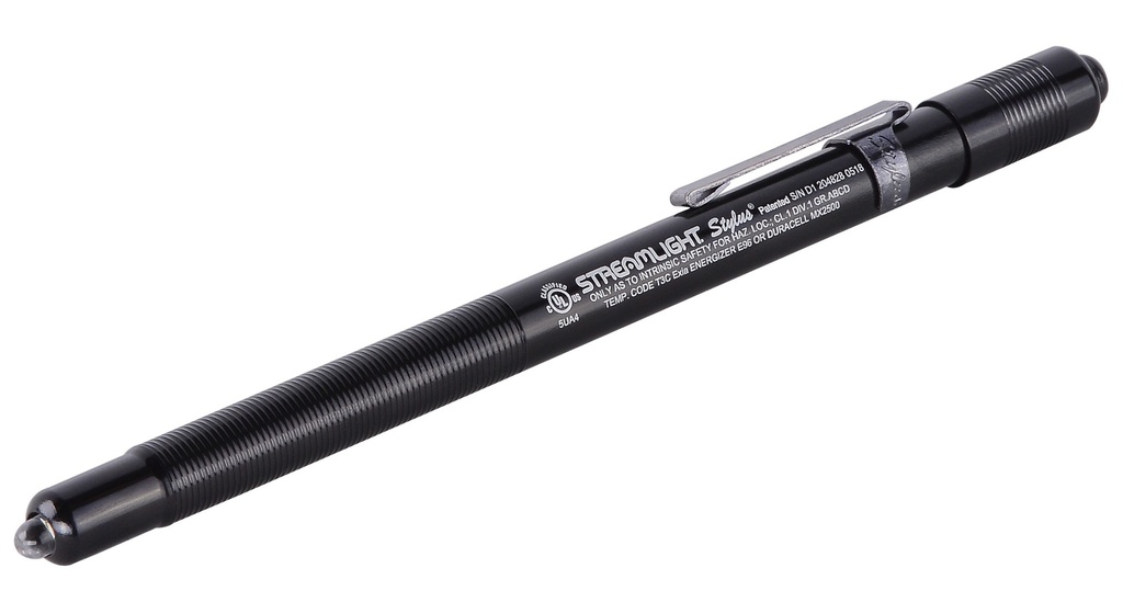 Streamlight Stylus - UL Listed - Clam - Black White LED