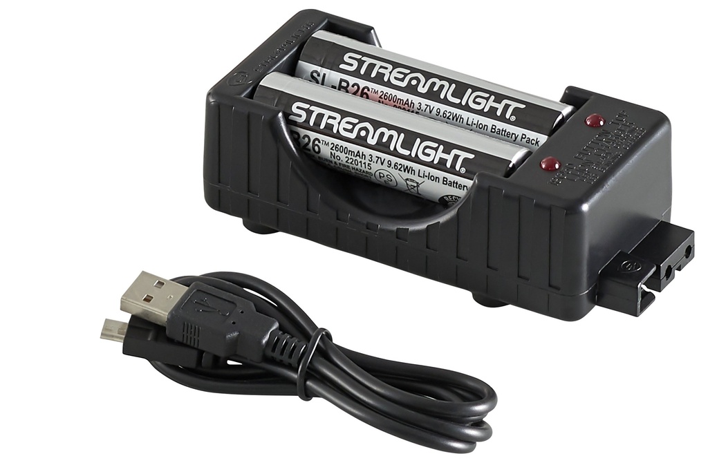 Streamlight SL-B26 Charger Kit - USB - Includes (2) SL-B26 battery packs