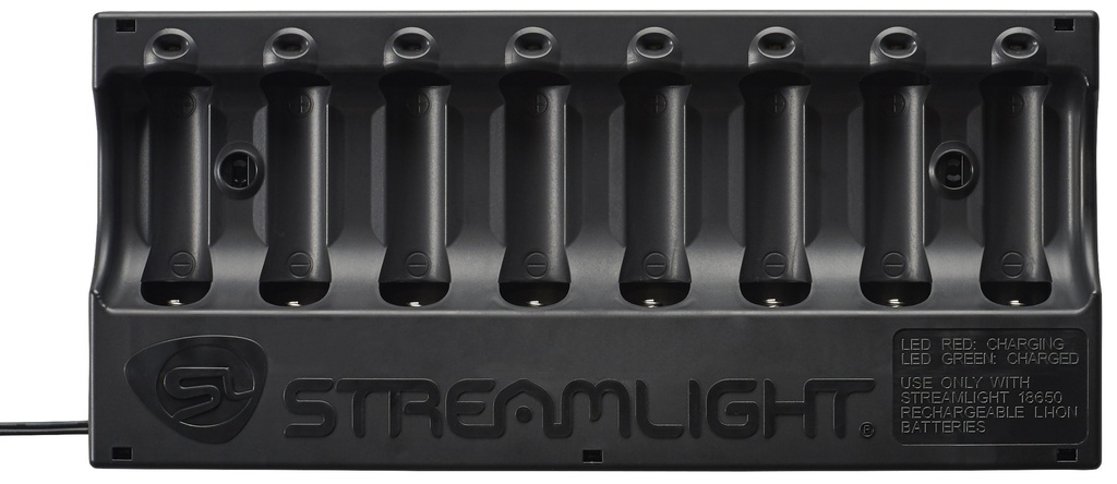Streamlight 8-Unit SL-B26 Bank Charger - 12V DC - Includes (8) SL-B26 batteries