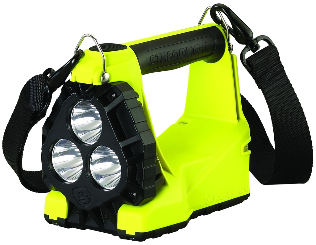 Streamlight Vulcan 180 (Div 2) (WITHOUT CHARGER) - Includes heavy duty shoulder strap - Yellow